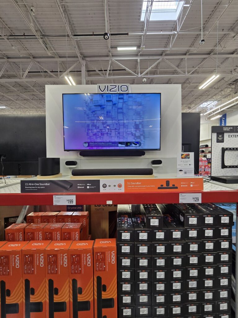 TV and Soundbar Display