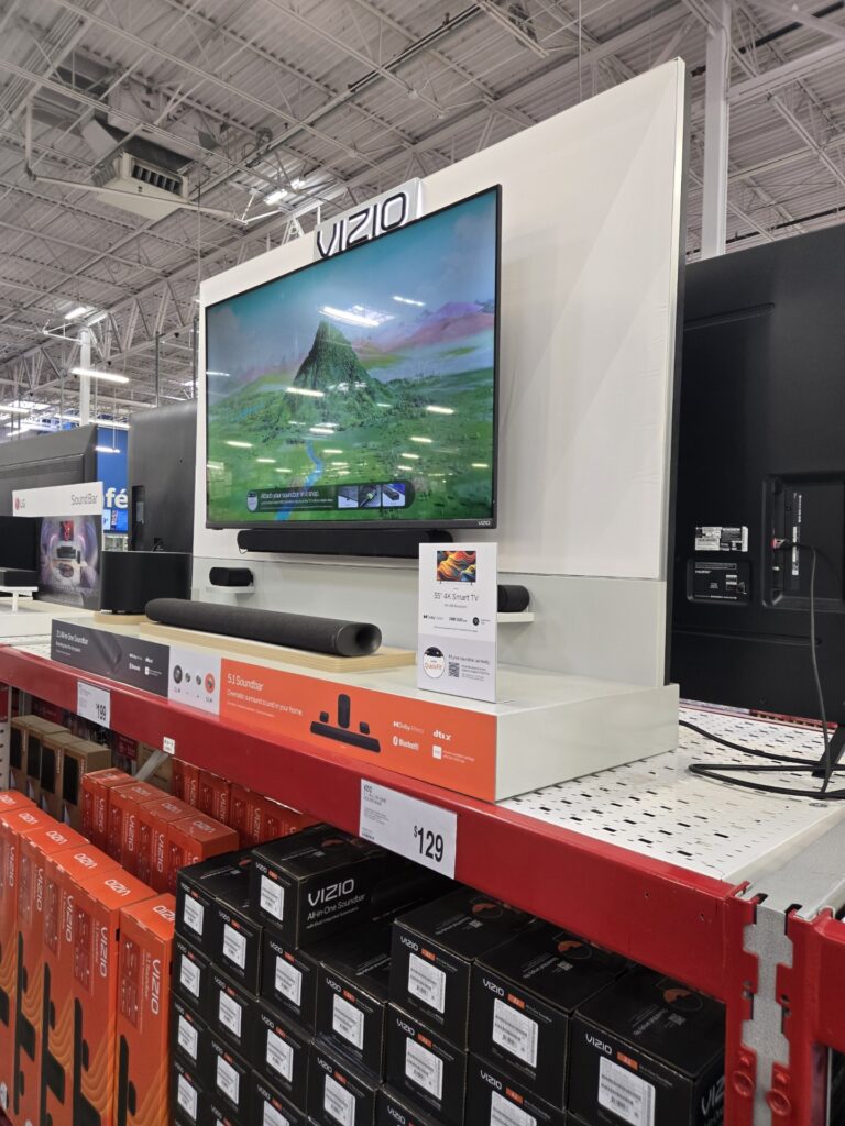 TV and Soundbar Right