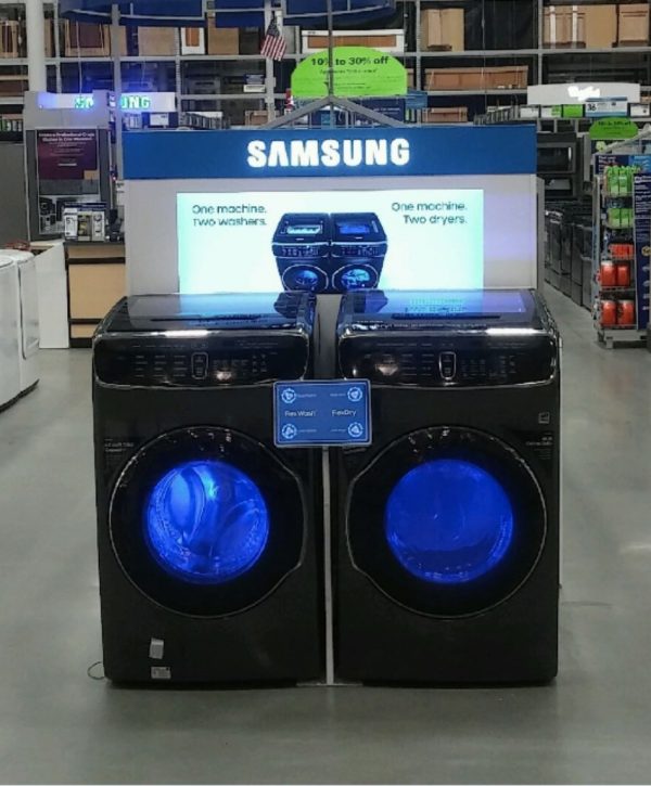 LI Group Installation Project for Samsung Washer-Dryer Display